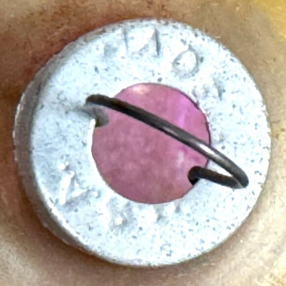 Vintage Made In USA Shiny Brite Glass Christmas Ornaments Set Of 7 Pink Gold - Picture 11 of 16